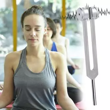 128 Гц камертоны для исцеления чакр камертон с молоточком звуковой терапии музыкальный инструмент золотистый