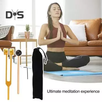 128 Гц камертоны для исцеления чакр камертон с молоточком звуковая терапия музыкальный инструмент для исцеления чакр медицинский золотистый