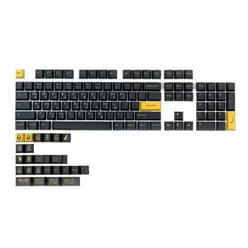 128-клавишные колпачки клавиш Pharaoh, профиль PBT, колпачки клавиш для 61, 64, 68, 84, механические, окрашенные, для набора клавиш для MX
