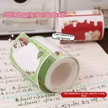128 листов милые рождественские самоклеящиеся заметки-закладки для заметок выдвижной тип наклейки бумага для студентов офис школьные принадлежности A2