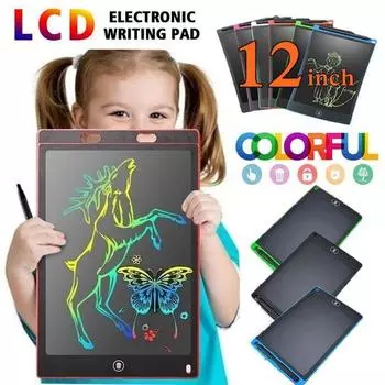 12/10/8,5/6,5/4,4 дюйма портативный цифровой ЖК-планшет для письма электронный блокнот для рисования детский блокнот для рукописного ввода доска для рисования 4.4inch Random Color