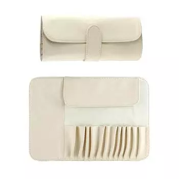 12/14/18 Отверстий Косметическая Сумка Функциональный Косметичка Дорожный Органайзер Защитник Для Кистей Для Макияжа Косметические Инструменты Сумка На Колесиках 14-hole зелёный