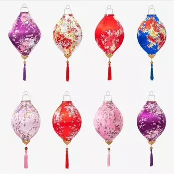 12/14 дюймовый китайский стиль атласный шелковый фонарь с цветком сливы цветочный узор фонарь праздничный вечеринка новогодний декор подвесные фонарики 12INCH