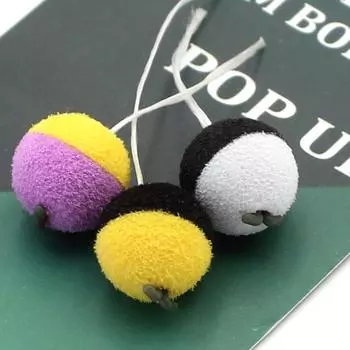 12/15 шт., бойлы для ловли карпа, приманка, двухцветная пена, всплывающие бойлы, метод подачи для фидера, наживка для рыбалки, карповые волосы, зиг-риг