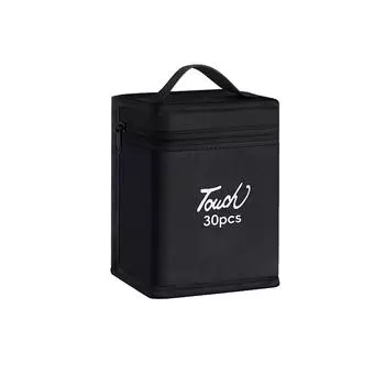 12-168Pcs Markers Pen Black Storage Bag Massive Large Capacity Zipper Folding Art Markers Zipper Canvas Pencil Bag