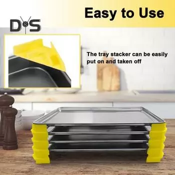 12/16 шт. Укладчик лотков для Harvest Right Freeze Dryer Trays Укладчик противней Stack Clamps для ресторанов Home Kitchens Hotels 12pcs жёлтый