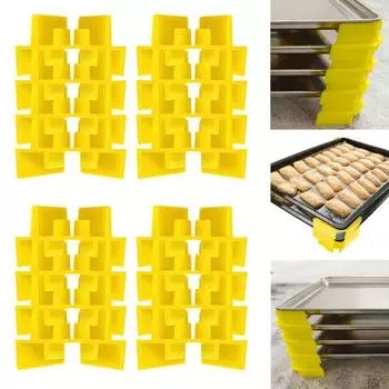 12/16 шт. Укладчик лотков для Harvest Right Freeze Dryer Trays Укладчик противней Stack Clamps для ресторанов Home Kitchens Hotels 12pcs чёрный