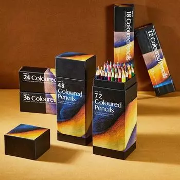 12/18/24/36/48/72 Цвета Набор Карандашей Масляные Цветные Карандаши Для Рисования С Коробкой Деревянные Карандаши Для Эскизов Школьные Принадлежности Для Рисования Подарки Студентам