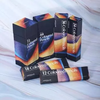 12/18/24/36/48/72 шт. маслянистые цветные карандаши, легко окрашиваемые, предварительно заточенные шестигранные художественные цветные карандаши для рисования для дома C