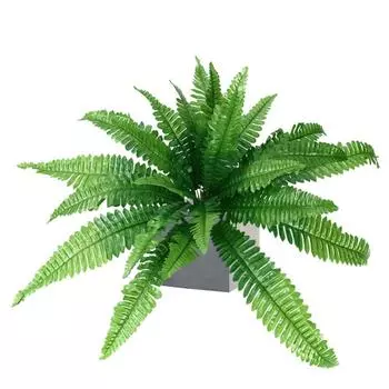 12/18/24 Leaves Artificial Persian Leaves Large Fake Boston Fern Leaves Balcony Decoration 12 Leaves