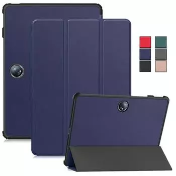 12,1-дюймовый трехслойный магнитный кожаный жесткий защитный чехол для Oneplus Pad 2 Oneplus Pad Pro Foldbale Case Auto Sleep/Wake For Oneplus Pad Pro красный