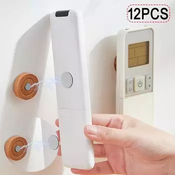 12/1 шт. деревянный крючок настенный анти-потеря магнитный держатель для холодильника наклейки пульт дистанционного управления крючки для хранения домашний офис органайзер