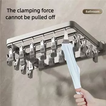 12/20/26 Космическая алюминиевая ветрозащитная вешалка-прищепка для сушки носков, сушилка для сушки детской одежды с несколькими зажимами, защита от ветра