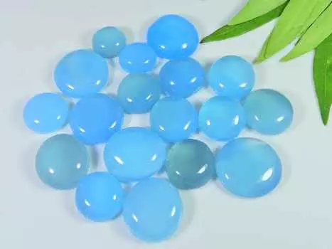 12-21 мм натуральный голубой оникс 18 шт. круглый кристалл кабошон россыпью драгоценных камней лот RQ-2581