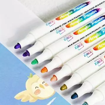 12/24/36 Цветные перманентные маркеры, тонкие, разных цветов, подходят для пластика, дерева, камня, металла и стекла для взрослых, раскрашивание и рисование