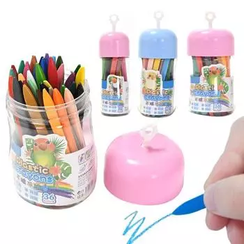 12/24/36 шт. цветные смываемые мелки с эргономичной ручкой и мелкой моторикой 12 colours