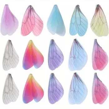 12/24/36 шт. Крылья стрекозы DIY Крылья бабочки Ювелирные изделия Крылья стрекозы Декоративная ткань Ювелирные изделия Ремесла Крылья Украшения Технология Random Color 12pcs