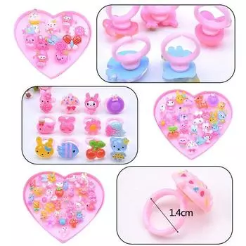 12/24/36 шт. в лотах Оптом Смешанные Пластиковые Детские Мальчики Девочки Мультяшные Животные Цветы Фрукты pack of 12