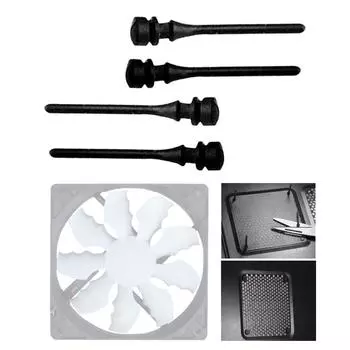 12/24/36 шт. вентиляторы для корпуса ПК винты для крепления вентилятора охлаждения компьютера штифт для крепления вентилятора ЦП заклепки мягкие резиновые шумоподавляющие винты 1