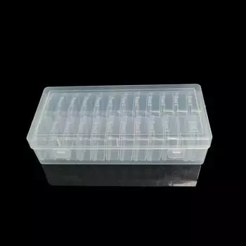 12/24 бутылки Контейнеры для хранения краски Пластиковый ящик для хранения инструментов Ящик для хранения порошка 12 Bottles
