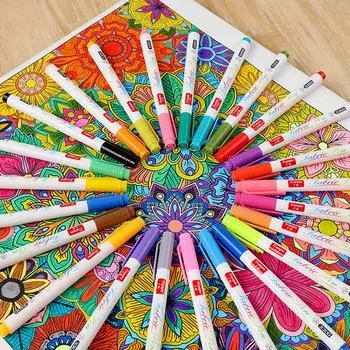 12/24 цвета, цветные граффити-ручки, смываемые маркеры, не выцветающие, набор ручек для рисования по ткани своими руками, креативные ручки для ткани