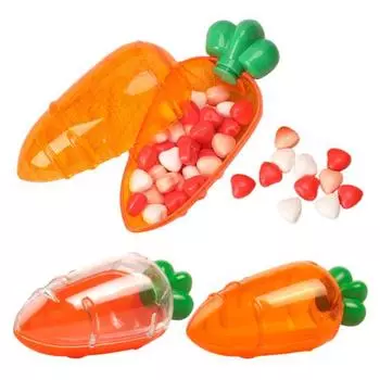 12/24 шт. пасхальная коробка конфет в виде моркови, многоразовая коробка для моркови, подарочная коробка для детских подарков, закуски, пасхальная охота 12pcs