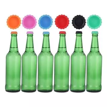 12/24 шт. Силиконовая крышка для пивной бутылки, консервант, крышка для бутылки с уксусом и соевым соусом, крышка для хранения вина и пива, аксессуары для бара