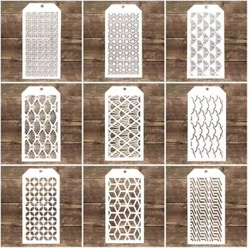 12*24 см DIY ремесло многослойные трафареты для росписи стен Скрапбукинг штамповки альбомы декоративное тиснение бумажные карты