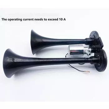 12/24 В 150 дБ воздушный гудок для грузовика цинковый сплав двойной рог с компрессором двойной электрический воздушный гудок комплект для транспортных средств мотоцикла серебряный