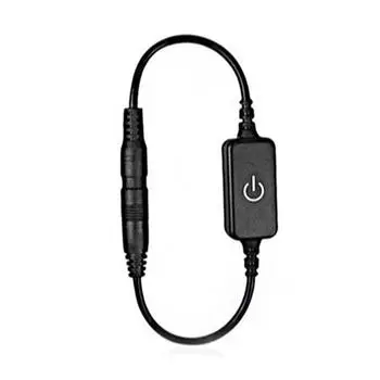 12?24 В 4 А Мини светодиодный диммер сенсорный переключатель одноцветная светодиодная лента яркость света чёрный