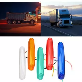 12-24 В 9 светодиодов Аксессуары для грузовиков Задние указатели поворота Боковой фонарь для грузовика Габаритный фонарь Боковой габаритный фонарь для прицепа грузовика Водонепроницаемый 1 пара Blue