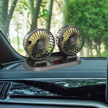 12/24 В автоматический вентилятор охлаждения с двумя головками, 3 скорости вращения, циркуляция воздуха в транспортном средстве Standard