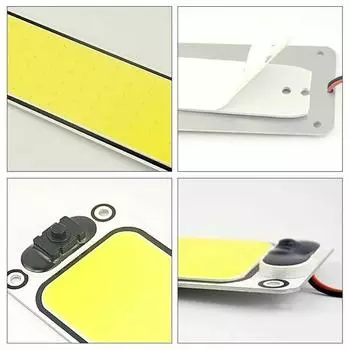 12-24 В автомобильное внутреннее освещение светодиодная полоса для чтения ночник лампа для внутреннего освещения с выключателем для фургона, грузовика as the picture