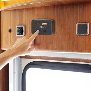 12/24 В автомобильное зарядное устройство, розетка 48 Вт PD Type-C QC3.0 USB, зарядная розетка с кнопочным переключателем для мотоцикла, кемпера, грузовика, квадроцикла, лодки, автомобиля, автофургона чёрный