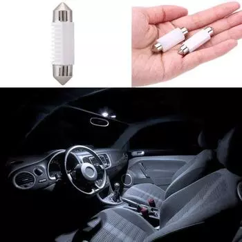 12-24 В автомобильный светодиодный фонарь для чтения номерного знака, дверной фонарь, купольная лампа 41mm