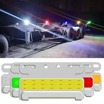 12-24 В COB габаритные огни для грузовиков 42 шт. Высокая яркость COB наземное освещение водонепроницаемые лампы бусины IP67 габаритный фонарь сигнальная лампа белый