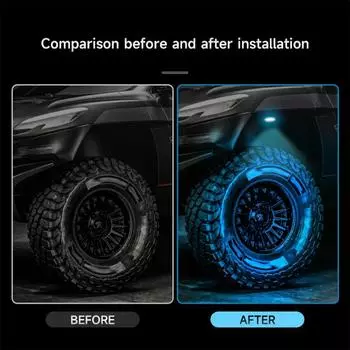 12/24 В грузовик автомобиль шасси светодиодные фонари рок 24 светодиодные бусины высокой яркости неоновая лампа для пикапа внедорожный джип внедорожник квадроцикл UTV автомобиль 1pc синий