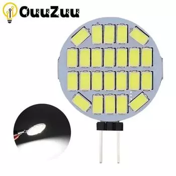 12-24 В переменного/постоянного тока G4 светодиодные лампы 3 Вт Освещение для автофургонов заменяет галогенную лампу 25 Вт 350LM 24 светодиода 5730 SMD Без мерцания Капот Лодочный светильник 3000K warmwhite