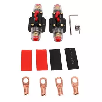 12?24 В встроенный автоматический выключатель с ручным сбросом держатель предохранителя наконечники аккумулятора термоусадочные трубки для автомобиля