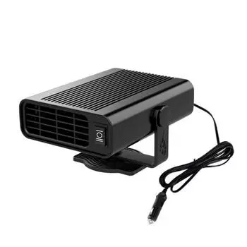 12/24 В зимний портативный автомобильный электрический обогреватель, вентилятор, обогреватель ветрового стекла, антизапотеватель 24V чёрный