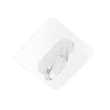 12/24Pcs Adhesive Round Transparent Drilling Hanging Hooks, Wall Shower Gel for Kichen Bathroom Toilet (24Pcs) 6x6acrylic