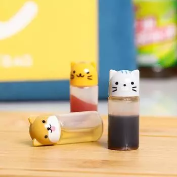 12/24PCS Kitchen Mini Portable Sauce Bottle Portable Salad Sauce Tomato Sauce Seasoning Plastic Jam Honey Split Bottle Gadgets