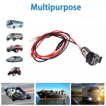12-24V Car Cigarette Lighter Socket Splitter Plug Connector Off Power Adapter On Adapter Switch Power Charger A2O7