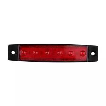 12/24V Car External Lights 6 LED Car Auto Truck Lorry Trailer Side Marker Indicators Turn Signal Lights Tail Warning Rear Light 12V синий
