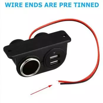 12-24V Usb Ports Socket Dual USB DC 5V 3.1A Car Camper Adapter Lighter Multi Plug Charger Car Accessories CN