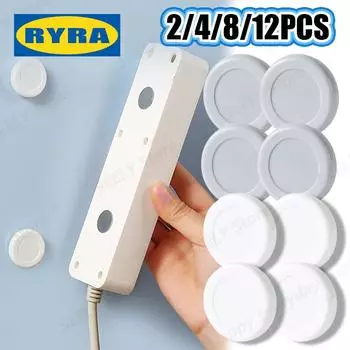 12/2 шт. прочные магнитные крючки настенное крепление анти-потеря магнитный держатель для хранения для пульта дистанционного управления холодильник наклейка домашний органайзер крючок 2Pcs-(1Pair)