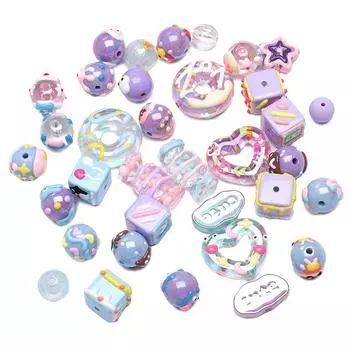 12-30 мм, 1 шт./более, акриловые бусины, разноцветные бусины «сделай сам», подвески для изготовления ювелирных изделий, фурнитура 26x15mm 1pc