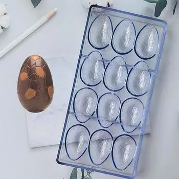 12/32 отверстия Форма для шоколада Маленькое пасхальное яйцо 3D Поликарбонатные конфеты Конфеты Бар Профессиональные кондитерские изделия Выпечка Кондитерские инструменты шоколадный