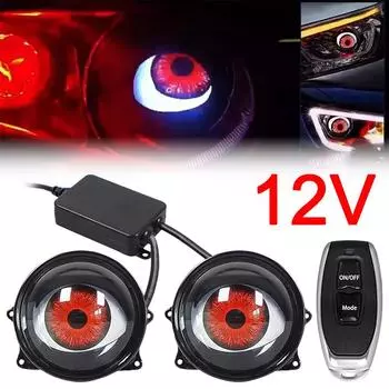 12-36 В USB динамические светодиодные автомобильные фары Devil Eyes 3 дюйма аксессуары дистанционное украшение фар модернизация инструменты автоматического управления Ass X8D1