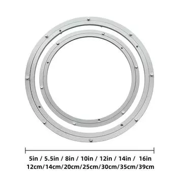 12-39cm Rotating Bearing Aluminium Alloy Lazy Susan Base 5.5in